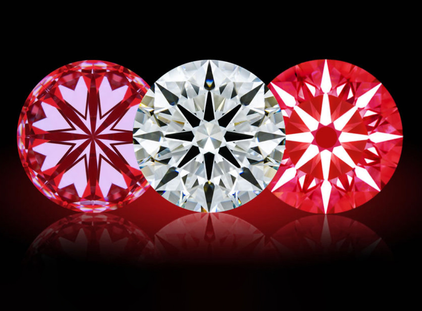 what does hearts and arrows cut diamond mean