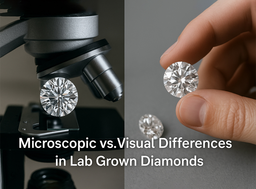 Microscopic vs. Visual Differences in Lab Grown Diamonds