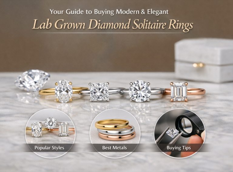 Your Guide to Buying Modern & Elegant Lab Grown Diamond Solitaire Rings