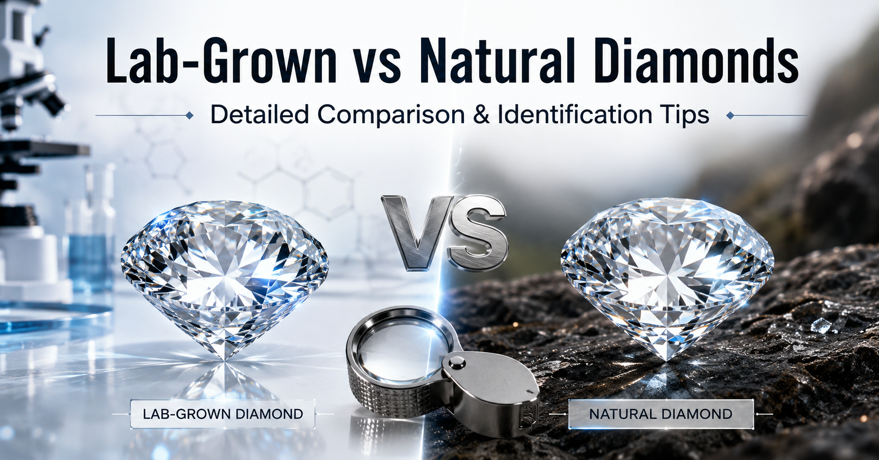 Lab-Grown vs Natural Diamonds: Detailed Comparison & Identification Tips