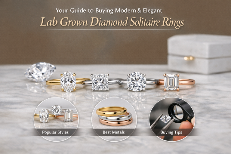 Your Guide to Buying Modern & Elegant Lab Grown Diamond Solitaire Rings