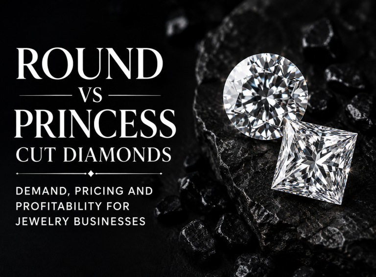 Round vs Princess Cut Diamonds: Demand, Pricing and Profitability for Jewelry Businesses